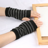 Summer sports knitted short gloves, demi-season thin sleeves, fingerless