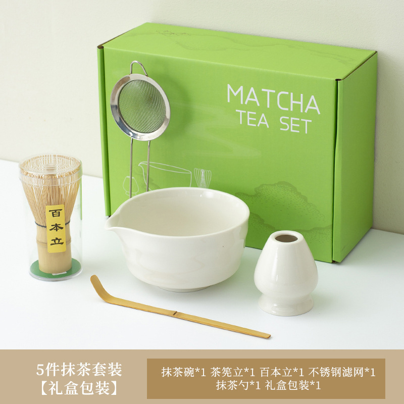 工場直販 陶器抹茶茶碗 抹茶セット 和風抹茶茶碗 注ぎ口付き茶筅 ヤオディアン バイベンリ茶筅|undefined