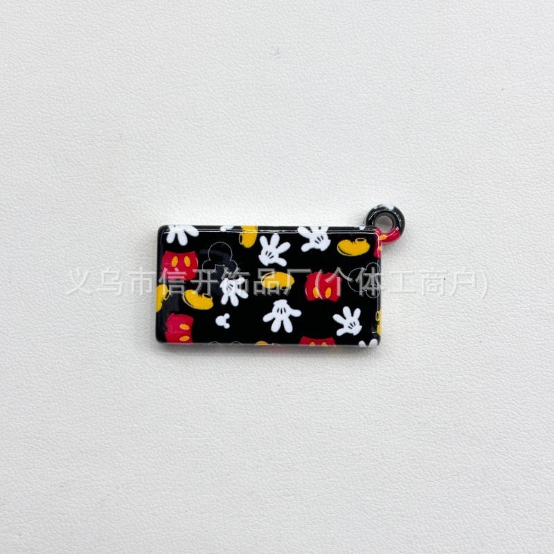 通孔米奇mickey系列卡通异形串珠笔手机链diy手工饰品挂件材料|undefined