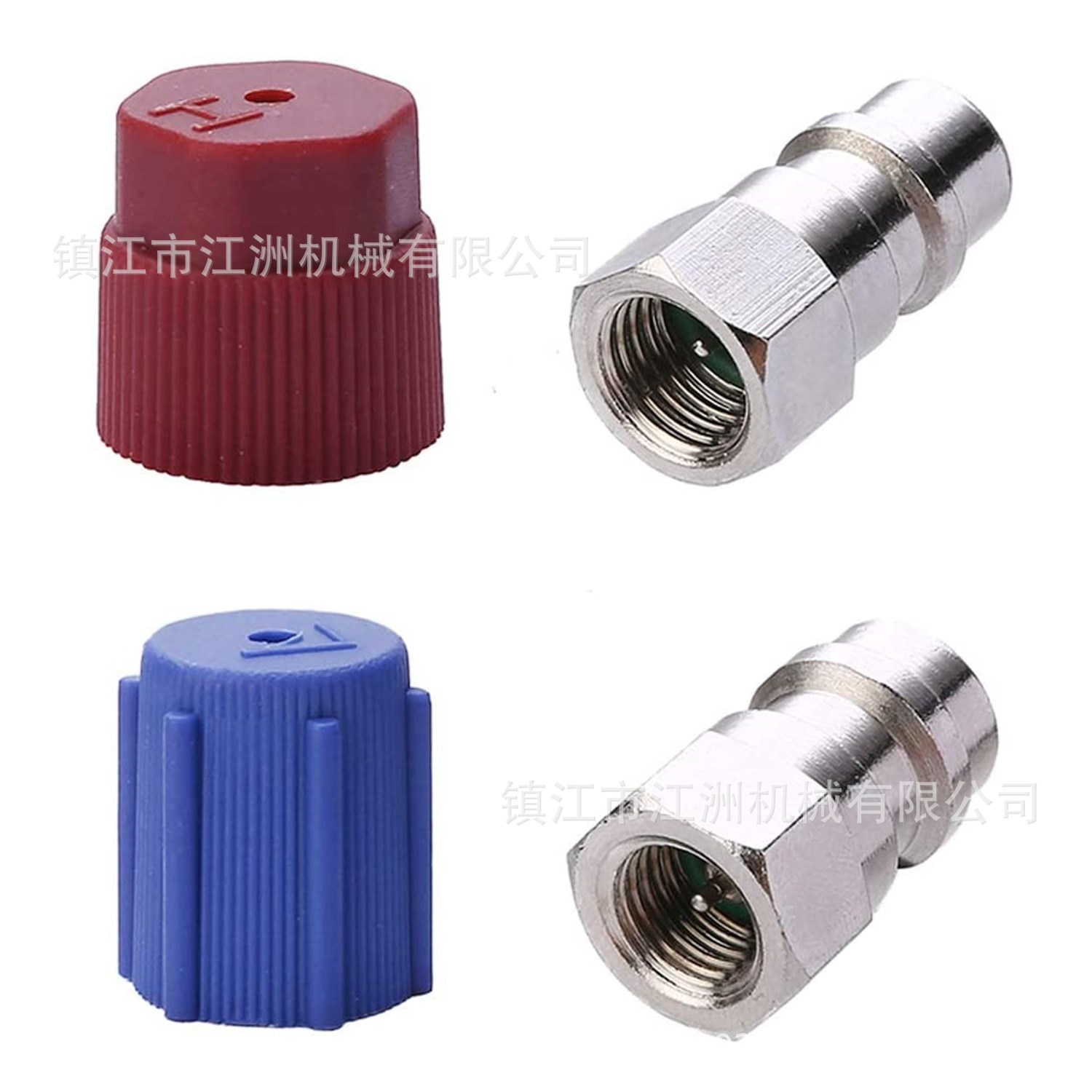 R12R22螺纹接口转换r134a快速接口1/4sae转换口带气门芯转换头