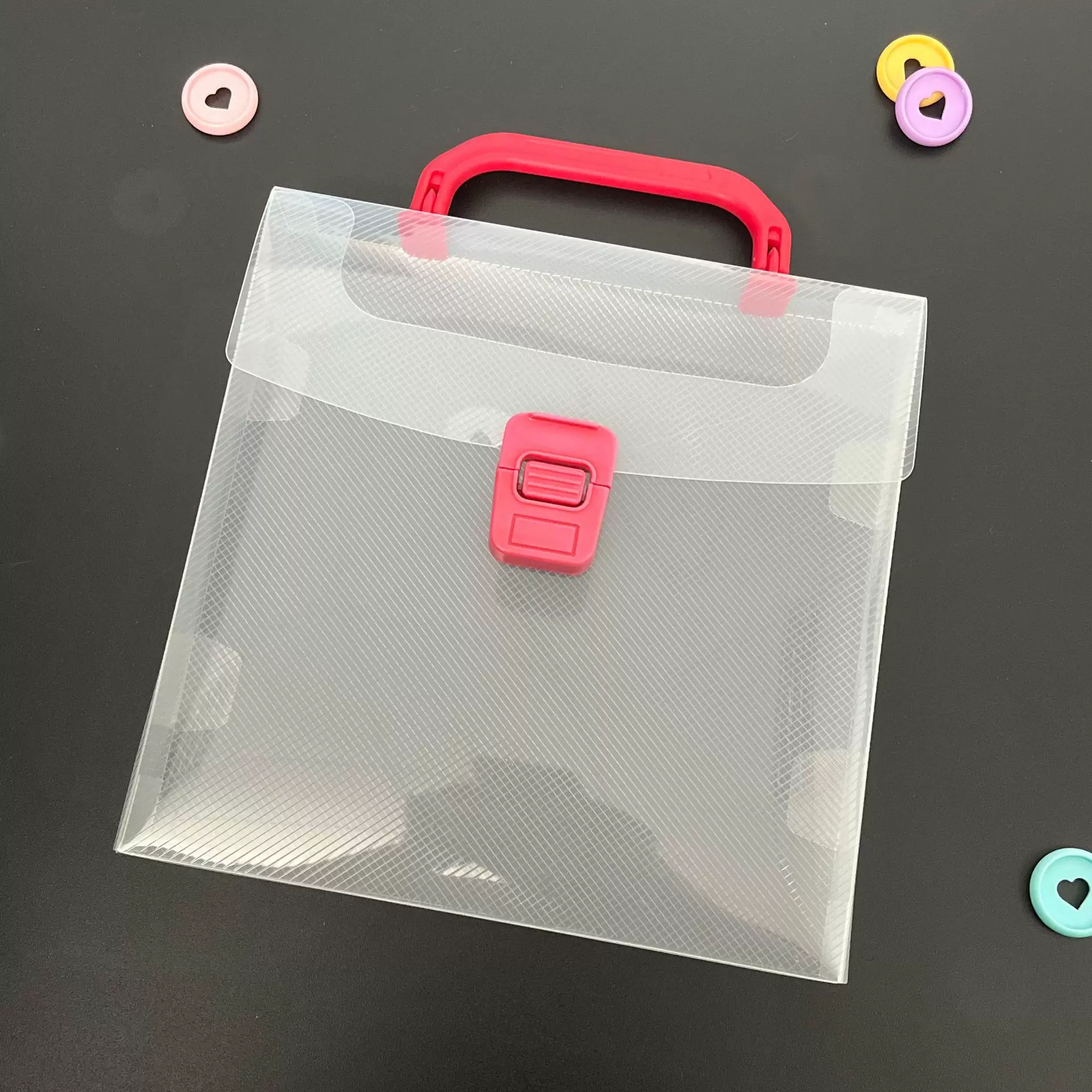 斜纹塑料盒，pp斜纹手提盒，半透明斜纹塑料盒