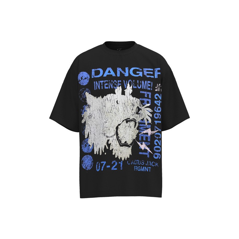 Travis de manga corta M mark Scott pequeño pato amarillo cactus relámpago rap tour TS pareja conjunta camiseta de hip-hop