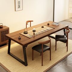 2025高端茶几中式茶桌几家用茶台会客接待泡茶桌阳台大板茶桌椅组
