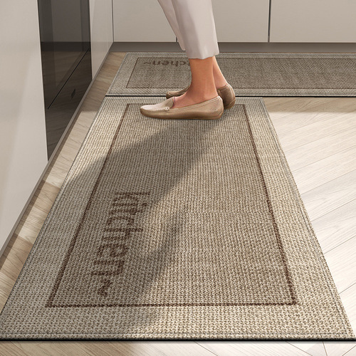 Kitchen floor mats are non-slip, oil-proof, water-proof, rub-free and washable, household, dirt-resistant, doormat, long carpet