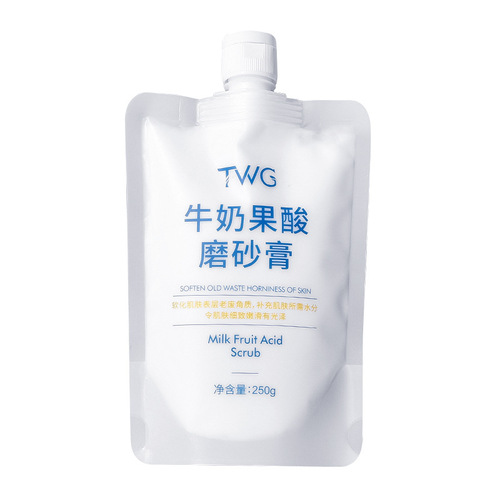 TWG Milk Fruit Acid Body Scrub Nourishes Skin, Hydrates, Cleanses