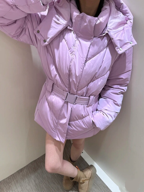 现货2025冬季ALO欧美风加绒加厚百搭滑雪服收腰棉服外套保暖宽松|undefined