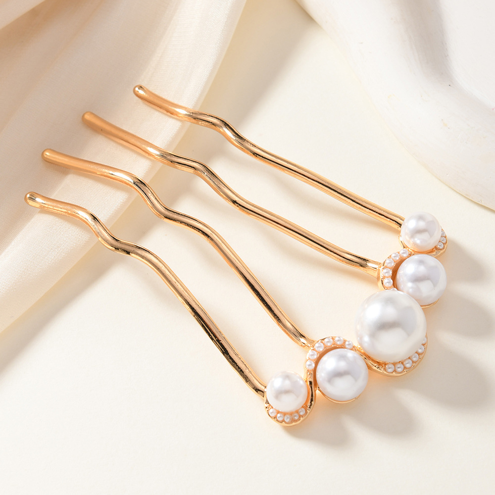 Cabeza de bola en forma de U horquilla fija para cabello perezoso