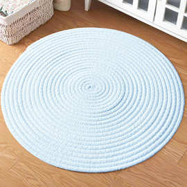 北欧圆形猫狗宠物垫桌椅垫汽车隔热凉坐垫拍照茶几日式棉麻地毯