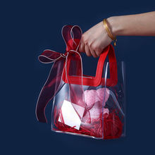 pvc 手提袋透明禮物袋伴手禮伴娘喜糖盒ins風網紅回禮袋廠家