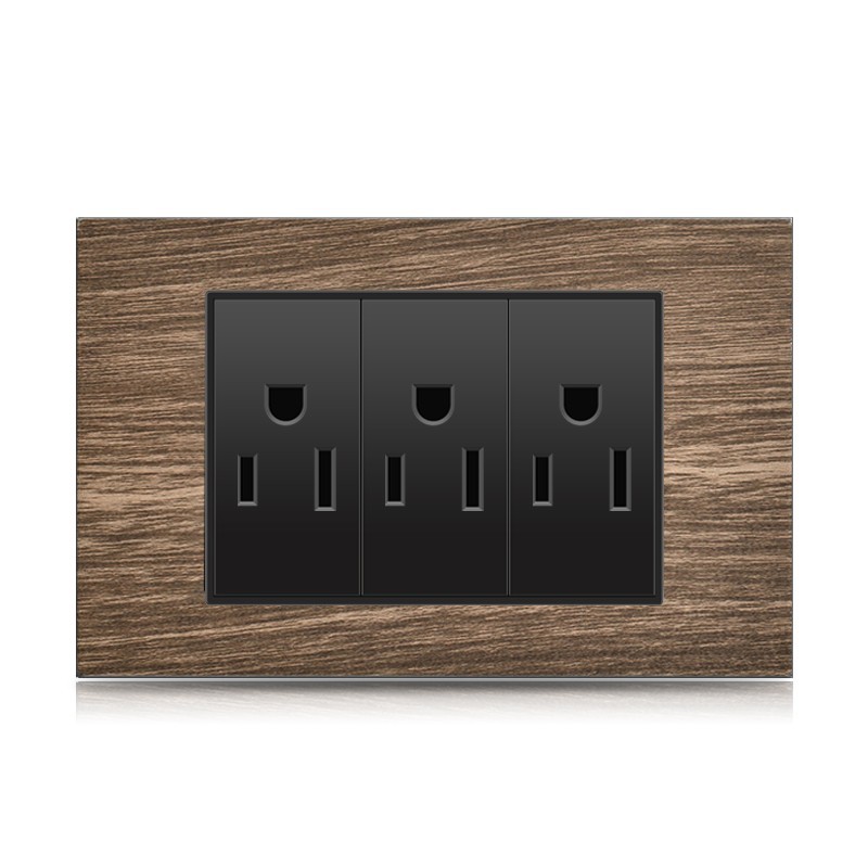 Three-in-one American socket