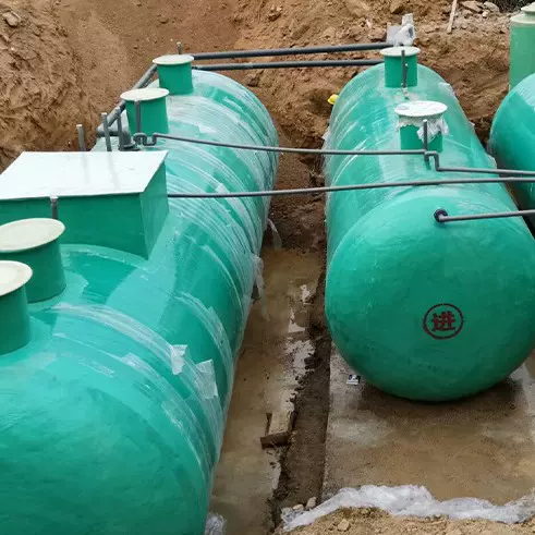 玻璃钢一体化污水处理设备地埋式水处理一体机玻璃钢废水过滤器