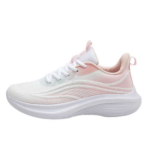 Spring new women's shoes sports shoes soft sole lightweight non-slip student running shoes mesh breathable travel casual shoes for women