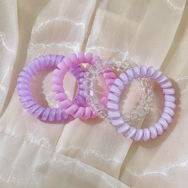 Trenza de burbuja de temperamento de moda, cuerda para el cabello, lazo para el cabello, nuevos accesorios para el cabello de alta gama para mujeres, cola de caballo simple, línea telefónica trenzada, banda de goma