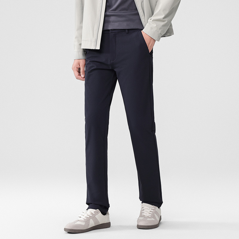 2025 Winter New Men's Casual Pants Thickened Waterproof Long Pants Youth Outdoor Commuting Pants Brand Men's Clothing