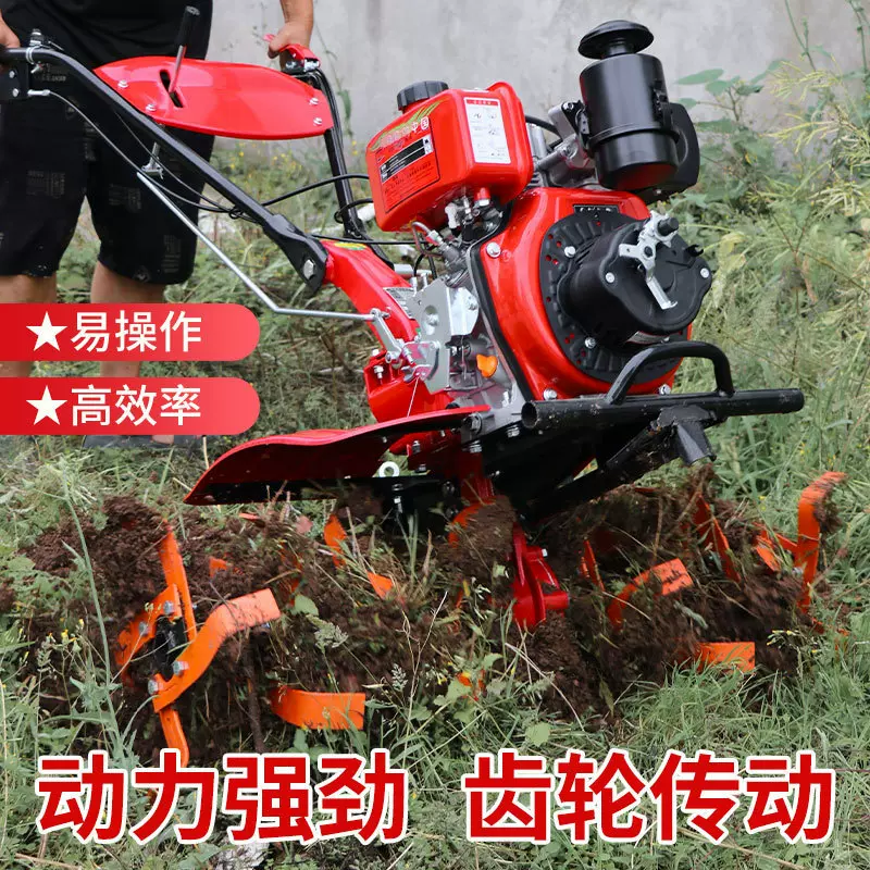定制微耕机多功能全齿轮柴油汽油松土机起垄除草旋耕机开沟耕地机