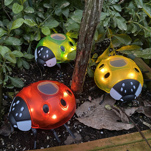 Solar Lawn Lamp, Seven-Star Ladybug Lamp, Fence Lamp, Beetle Lamp, Garden Lamp, New and Unique Creative Lamp