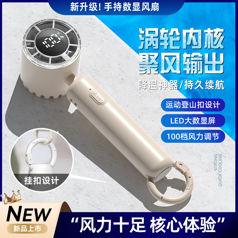 2025 nuevo ventilador pequeño portátil de mano con compresa de hielo mini ventilador de refrigeración silencioso de escritorio de carga USB pequeño