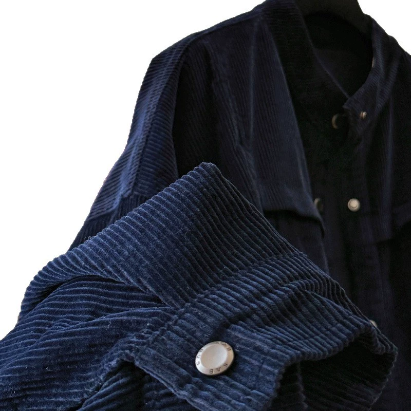 Winter fleece keep warm corduroy short jacket, oversize