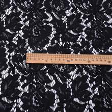 定位睫毛边时尚女装面料 锦包棉车股线蕾丝立体线条连衣裙布料