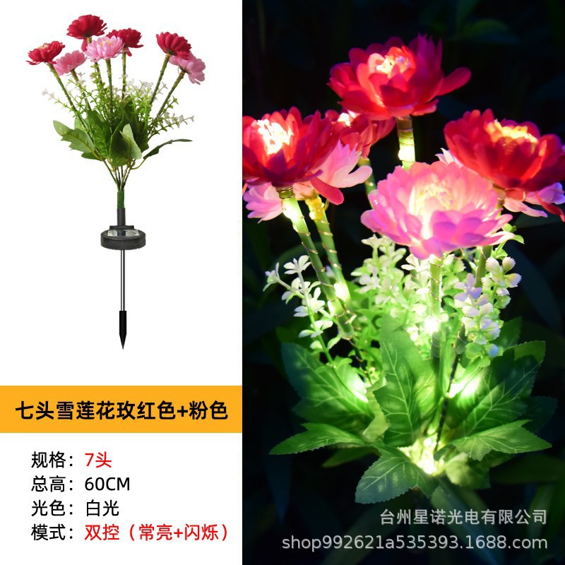 7송이 설화련 (진한 핑크 + 연분홍)