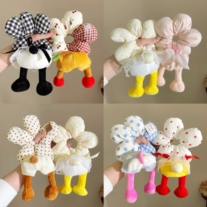 かわいい漫画の花尻水玉模様の女性用ヘアゴム、高級ヘビー級ヘッドバンド、ヘアボール、ヘアロープ|undefined