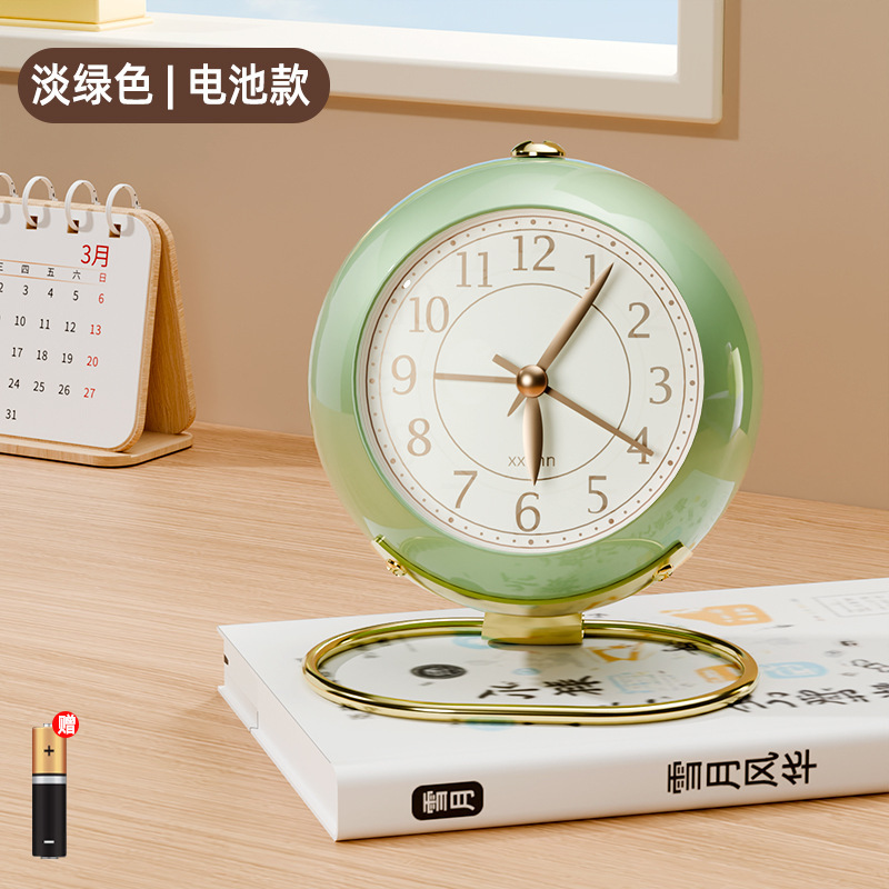 目覚まし時計学生児童専用の起きる神器創意デスクトップ時計が大きな音を立ててベルを鳴らします。|undefined