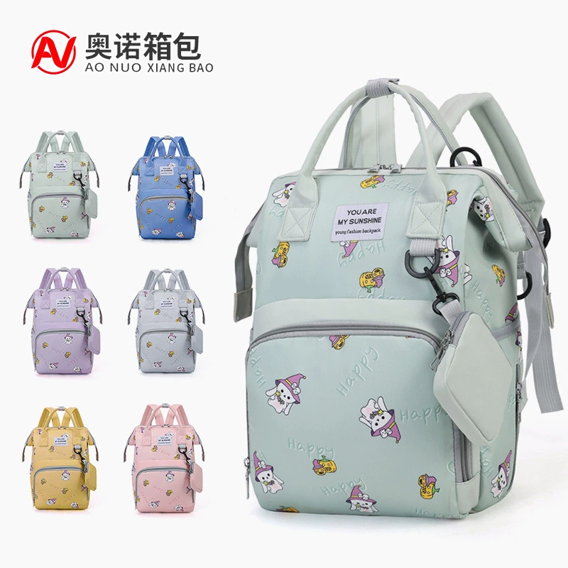 Модная сумка для мамы с принтом, новый высококачественный свежий рюкзак, женский рюкзак с героями мультфильмов, большой вместительный рюкзак для прогулок