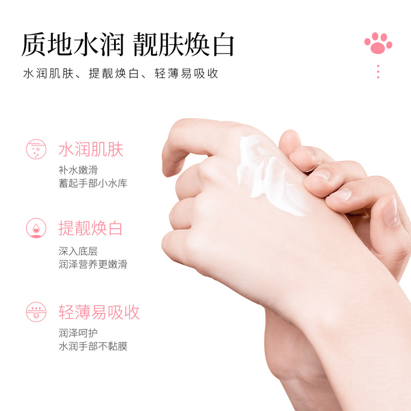 Lofan hermoso gato lindo mano crema traje hidratante cuidado mano lubricación mano crema traje