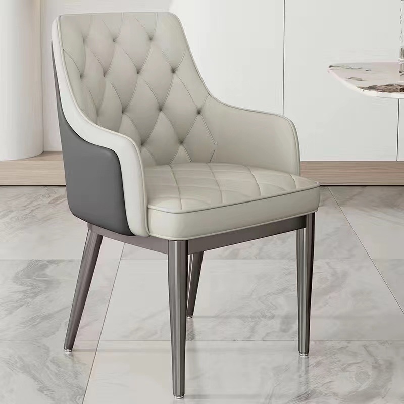 Nordic Light Luxury Dining Chair Home Designer Dining Table Chair High-End Hotel Room Reception Negotiation Chair Desk Mahjong Chair