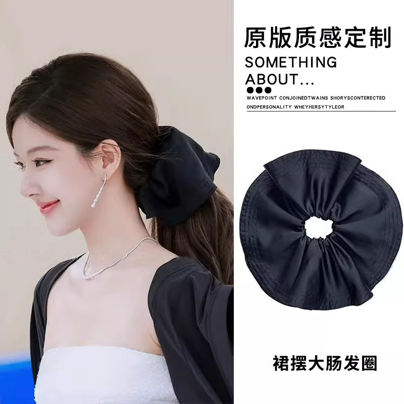 Estilo perezoso francés, gran raya para el cabello de intestino grueso, mujer 2025, nuevo estilo, ballet de alta gama, correa para la cabeza