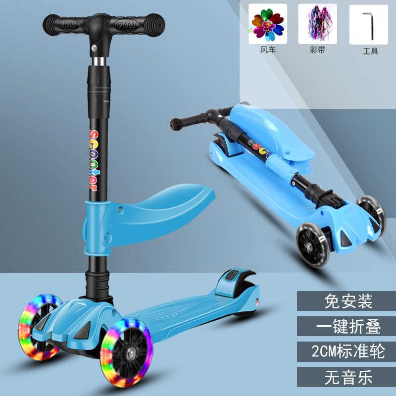 Rueda de flash de luz de música para niños los niños pueden sentarse polea