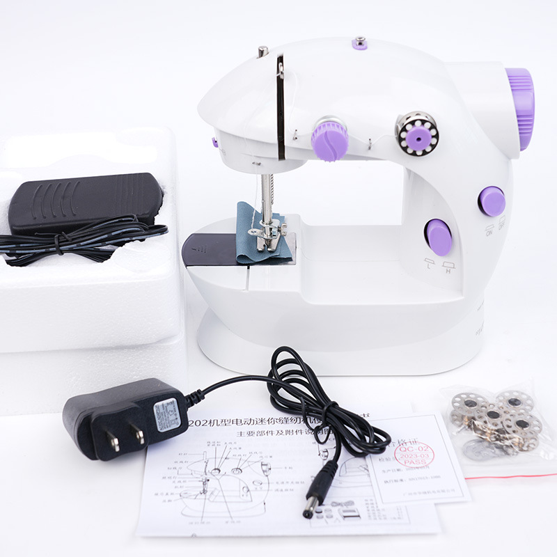202A máquina de coser mini eléctrica multifuncional doméstica máquina de coser mini pedazo doméstica comercio exterior al por mayor transfronterizo