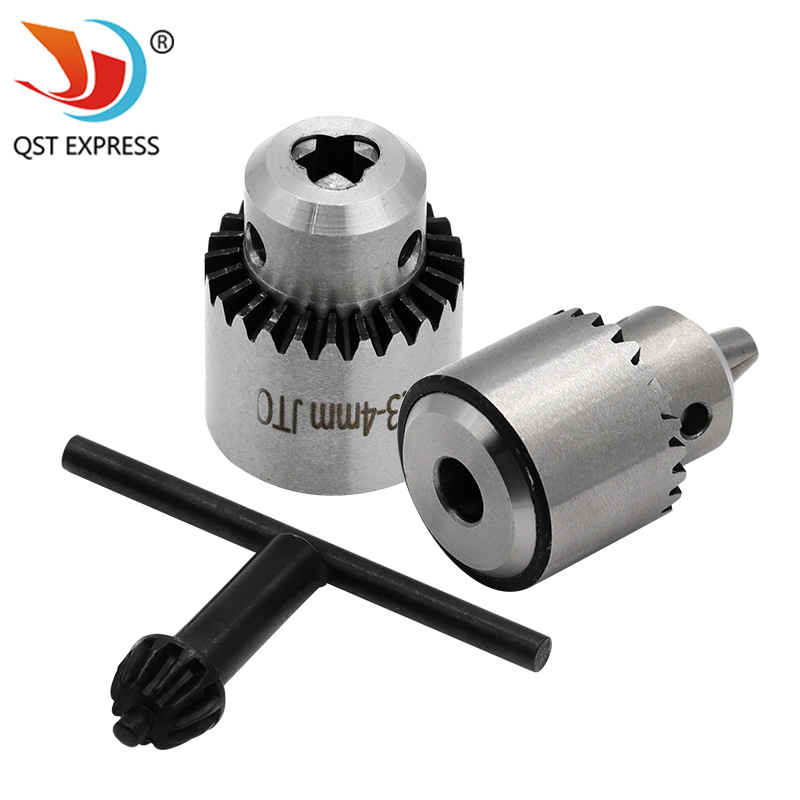 微型迷你电磨电钻夹头 夹持0.3-4MM 小钻夹 电钻夹头连套精密夹