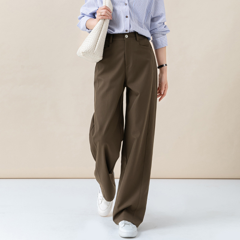 Xingge Casual Versatile Simple Style Women's Autumn Straight High-Waisted Slimming Drapey Wide-Leg Pants Xingge Casual Versatile Simple Style Women's Autumn Straight High-Waisted Slimming Drapey Wide-Leg Pants