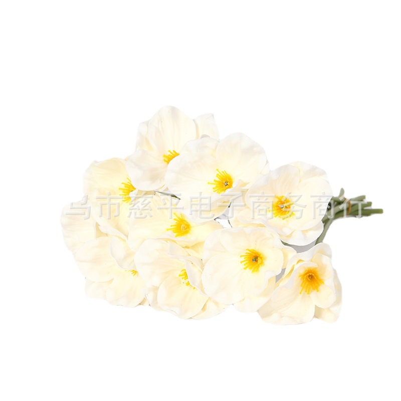 Simulación transfronteriza pu mini flor de amapola artificial flor falsa Yumeiren ramo hogar decoración de la boda flor artificial fábrica