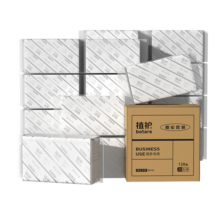 Cuidado de la planta tejido 20 paquetes de tejido de hotel 120 paquetes de bolsa grande toalla de mano comercial caja completa KTV servilleta fábrica al por mayor