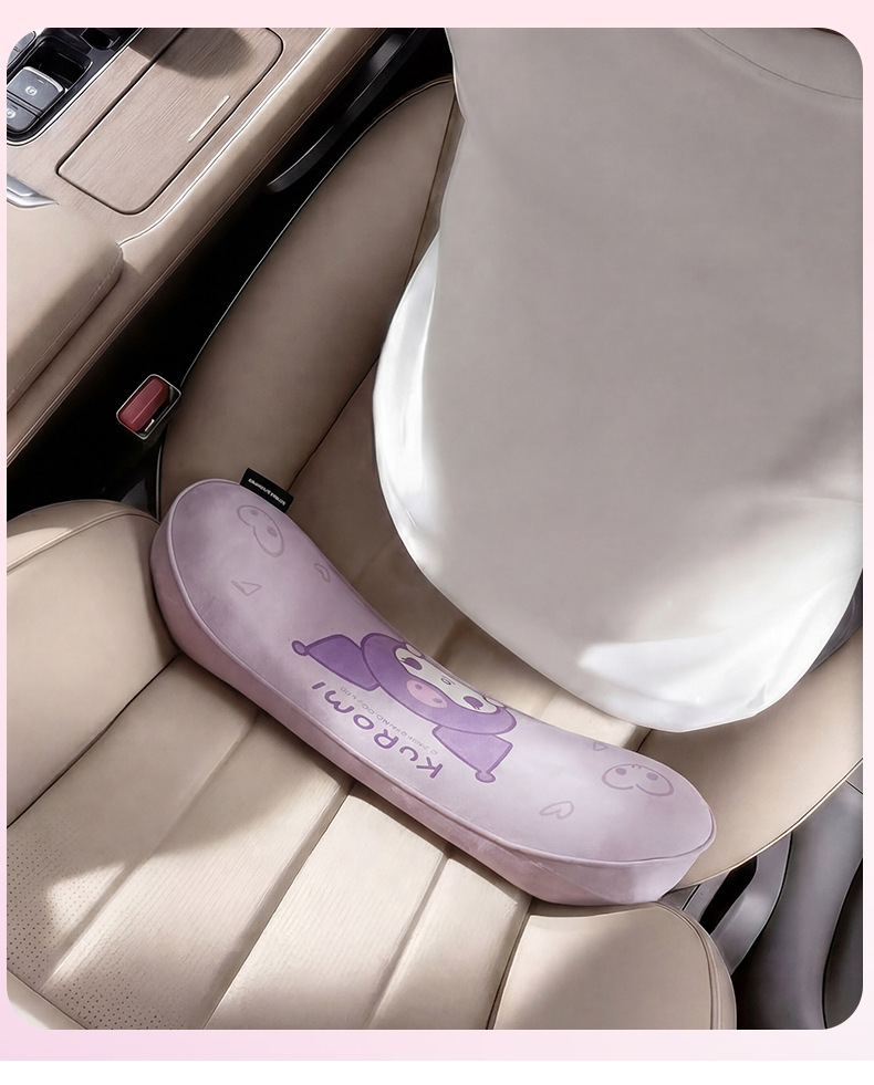 Sanrio car seat gap breathable cushion My Melody headrest for driving, Tesla neck and waist support