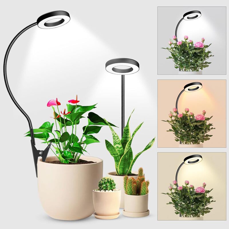 New Flower Pot Clip plant lamp growth lamp USB two-color dual-use timing dimming full spectrum fill light