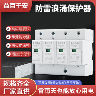 T2 Series Surge Protector Eb2-80 Surge Protection Surge Lightning Protection Switch Photovoltaic Power Supply Lightning Arrester