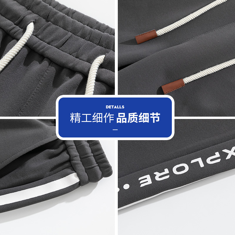 Marca de moda de otoño pantalones de impresión para hombres pantalones casuales para hombres, pantalones de primavera y otoño holgados para el aire libre