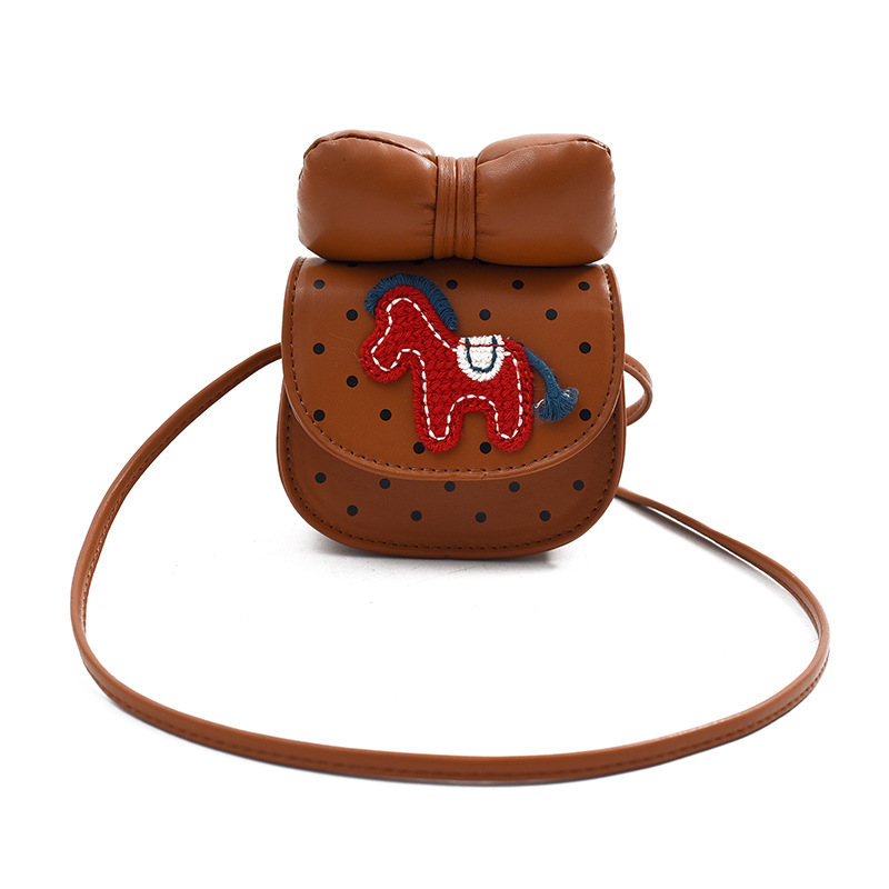 Ins nicho coreano lindo mochila de niños cartón de dibujos animados pony niñas mochila de hombro niñas bolsas de arco para niños