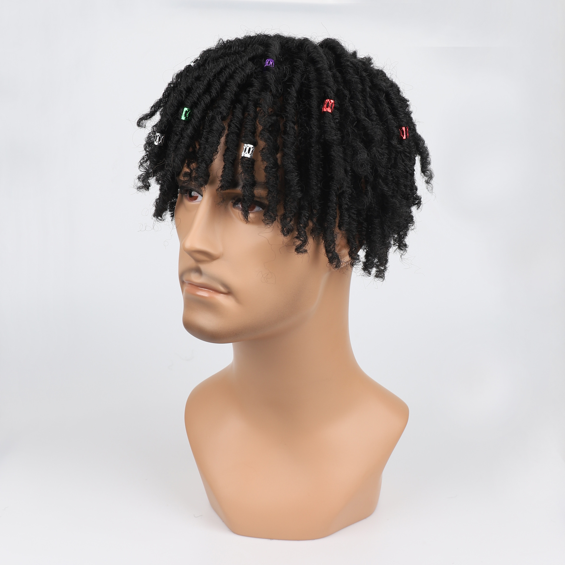 Hair Extensions Wigs replacement block for black men's hair Dreadlocks hair replacement block for black men_voghion.com