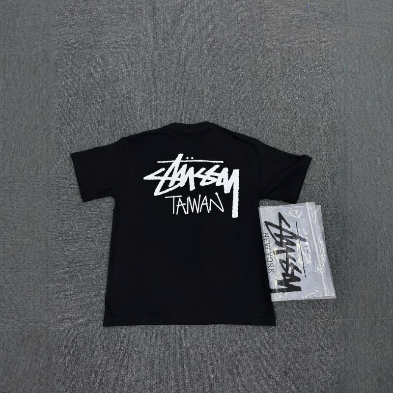 Stussy Stussy メンズ レディース 半袖 230g Tシャツ 夏 メンズ ルーズ ヘビーウェイト 高品質 Tシャツ スクリーン印刷|undefined