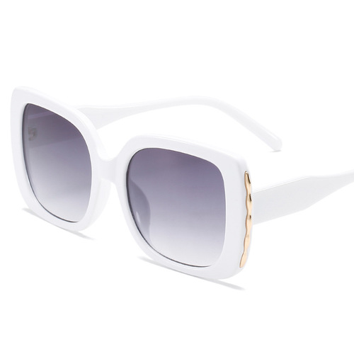 2947 Large Square PC Gold Frame Sunglasses Fashionable for Men and Women Amazon Sunglasses Wholesale UV Protection