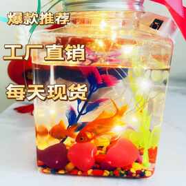 批发网红发光罐罐鱼全套材料包夜市摆摊神奇小本创业网红鱼