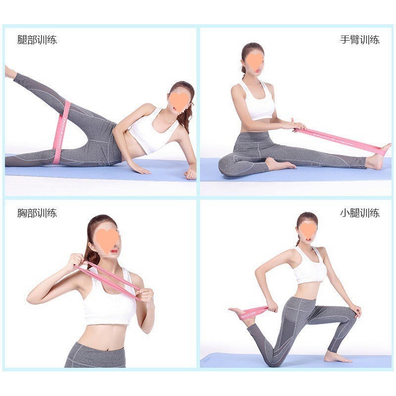 Yoga resistance bands, fitness bands for women, circular resistance loops for leg, arm, shoulder, and back exercises, and squats