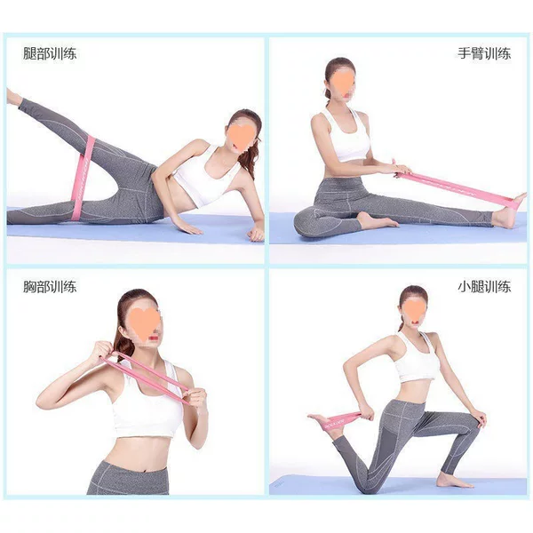 Yoga resistance bands, fitness bands for women, circular resistance loops for leg, arm, shoulder, and back exercises, and squats