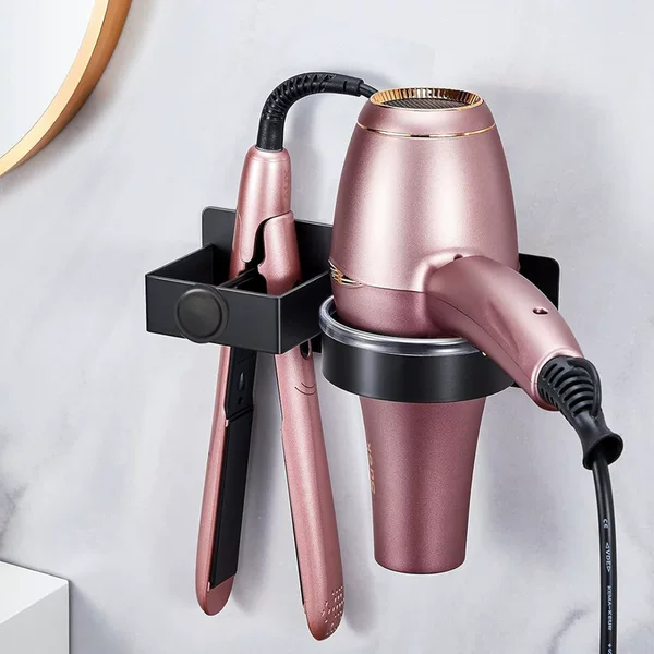 Hair Dryer Bracket Wall-mounted Punch-free Bathroom Hair Dryer Storage Rack Hair Straightener Splint Ironing Board Storage Rack
