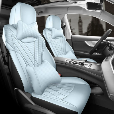 Modelə uyğun (Original) oturacaq örtükləri — Seasons, Seat Cushion Decoration Accessories - blue-black-deluxe-edition-eq7-shuxiangjia-special-five-seater-rear-half-surround