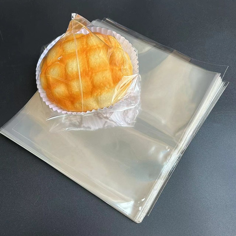 烘焙双开边三角包装袋 铜锣烧三明治袋甜甜圈欧包透明面包袋100个